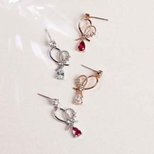 귀걸이 하트 쥬얼리 악세사리 주얼리 폭스타일 라임 드롭귀걸