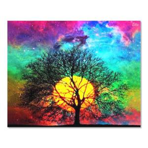 [하비스]보석십자수 캔버스 액자형 레인보우 하늘 40x50