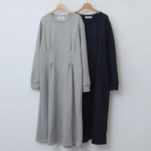 [강물처럼]빅사이즈원피스 X115L601 허리핀턱라운드원피스 WB (4