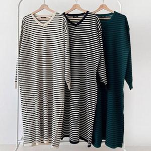 [강물처럼]빅사이즈원피스 X122L601 단정단가라브이원피스 AR (4