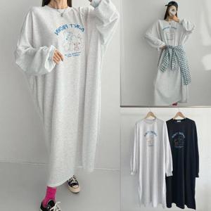 [강물처럼]위쉬몰 NM 돈프라운캐릭터원피스(X144H601) 빅사이즈