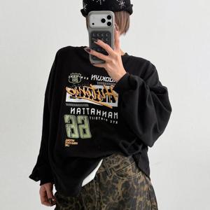 [강물처럼]아이우먼 시티네임오버핏티셔츠 NMX141M601 빅사이즈