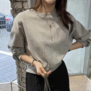 [강물처럼]아이우먼 로에백트임크롭맨투맨 SEX154M602 빅사이즈