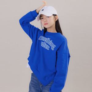 [디디오]G.썸띵베럴 언발 맨투맨 티 GWFTO09