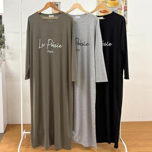 [강물처럼]빅사이즈원피스 V245L601 엘가오리핏오버원피스 BA (4