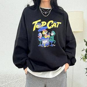 [강물처럼]아이우먼 쓰리캣기모박시맨투맨 POX110M601 빅사이즈