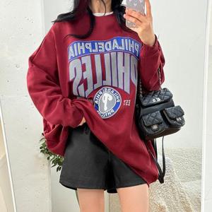 [강물처럼]아이우먼 필라델박시기모맨투맨 POX109M601 빅사이즈