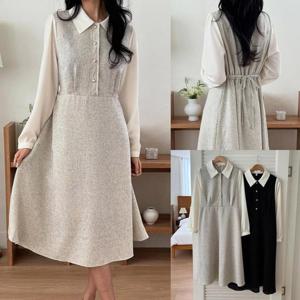 [강물처럼]위쉬몰 YP 진주알배색나시원피스(X108H601) 빅사이즈