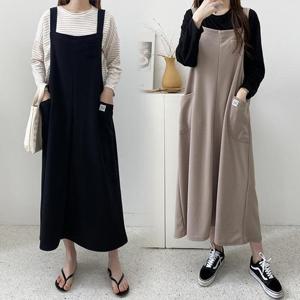 [강물처럼]위쉬몰 ZY 리버패치포켓끈원피스(E006H502) 빅사이즈