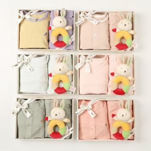 (6종1택)봄신상내의&루시딸랑이SET07T157백일,돌,유아,선물,실내복,말띠