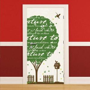 [데코] 현관문 리폼 시트지_올리브 트리