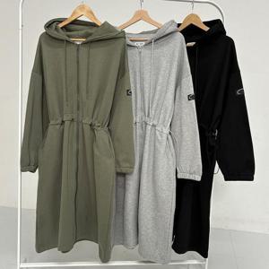 [강물처럼]빅사이즈아우터 X026L601 라벨후드스트링롱집업 RA (4