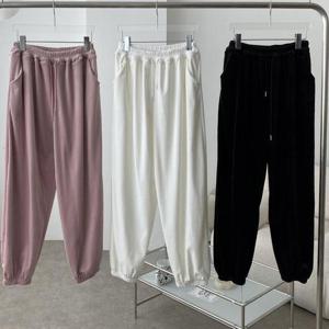 [강물처럼]빅사이즈바지 X025L601 일자주름밴딩조거팬츠 GB (452