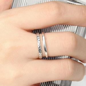 [패션] 비쥬홀릭 실버925 앤틱리프 오픈링 반지 사이즈조절