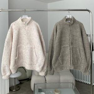 [강물처럼]빅사이즈아우터 X021L601 팝핑양털반폴라집업 GB (452