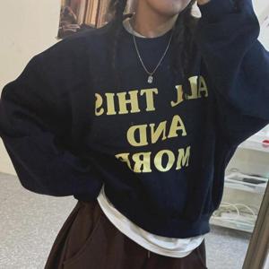 [강물처럼]아이우먼 모어아방핏크롭맨투맨 GBX024M601 빅사이즈