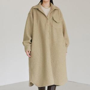 [강물처럼]아이우먼 곱슬빅포켓카라롱남방 WBV777M601 빅사이즈