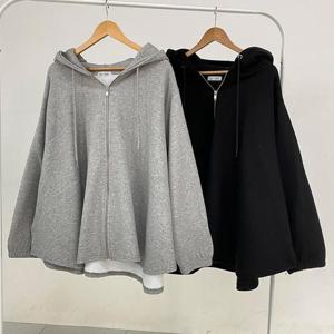 [강물처럼]빅사이즈아우터 V698L601 도톰기모플레어집업 RA (452