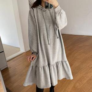 [강물처럼]아이우먼 캉캉프릴후드원피스 RAX181M602 빅사이즈 (4