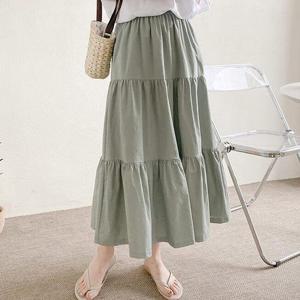 [강물처럼]아이우먼 플레어캉캉밴딩스커트 YYX178M602 빅사이즈