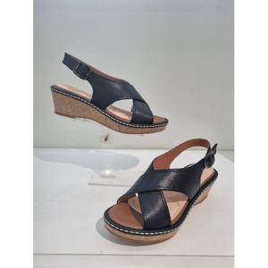 [에스콰이아]MARIO에스콰이아 여성 발편한 통굽 데일리 샌들 굽5센치 YADMSD625