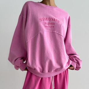 [강물처럼]아이우먼 비롱라운드절개맨투맨 POX331M603 빅사이즈