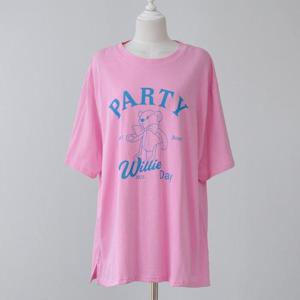 [강물처럼]아이우먼 베어돌파티나염반팔티 WBO230M603 빅사이즈