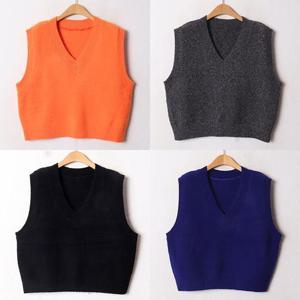 [강물처럼]위쉬몰 EB 오렌지크롭브이넥조끼(B526H501) 빅사이즈