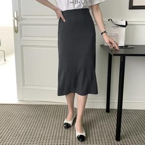 [강물처럼]아이우먼 모던일자H라인스커트 MOP055M603 빅사이즈 (