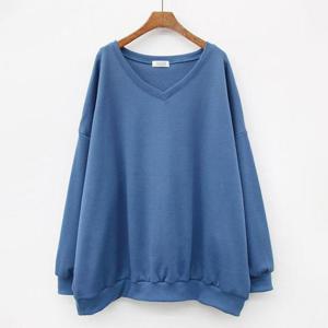 [강물처럼]아이우먼 여리브이기모맨투맨 ILE893M412 빅사이즈 (2