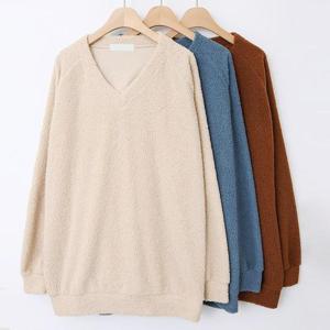 [강물처럼]빅사이즈뽀글이티 T435L412 메르시브이나그랑긴팔티 W