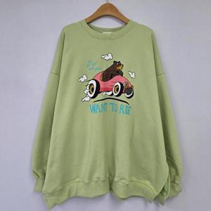 [강물처럼]아이우먼 고고고캐릭터나염맨투맨 DIU001M503 빅사이