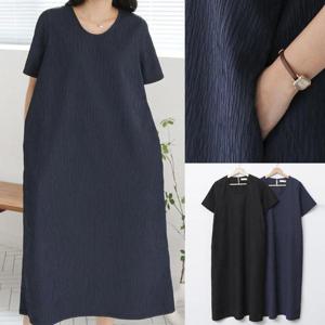 [강물처럼]위쉬몰 SM 엘리주름스판반팔원피스(U011H503) 빅사이