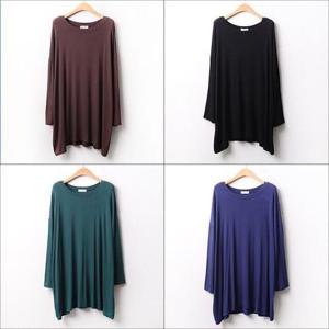 [강물처럼]위쉬몰 RA 실키라운드롱긴팔티(A329H412) 빅사이즈 (2