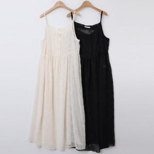 [강물처럼]빅사이즈레이스원피스 T956L503 보클단추민소매원피스