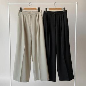 [강물처럼]빅사이즈정장바지 S747L503 블렌투턱백밴딩슬렉스 LT