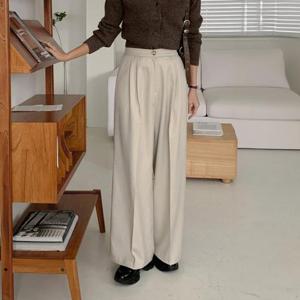 [강물처럼]아이우먼 뉴욕핀턱와이드정장바지 LTS747M503 빅사이