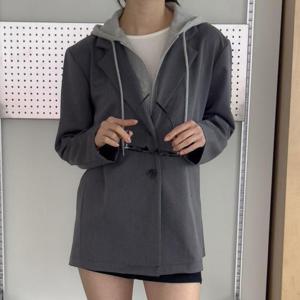 [강물처럼]아이우먼 스프링배색후드집업자켓 GOT947M503 빅사이