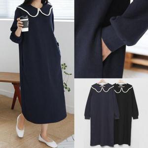 [강물처럼]위쉬몰 SM 에펠배색카라루즈원피스(T763H503) 빅사이