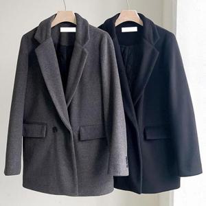 [강물처럼]빅사이즈모직자켓 T738L503 클래식울포켓싱글자켓 BN