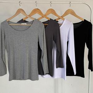 [강물처럼]빅사이즈실키티 T998L503 렐라쫀쫀스판라운드티 RA (3