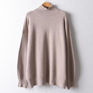 [강물처럼]아이우먼 반폴라컬러니트티셔츠 APF865M412 빅사이즈