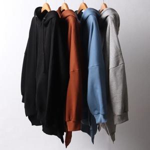 [강물처럼]빅사이즈기본후드티 F912L412 기모루즈핏언발후드티 R