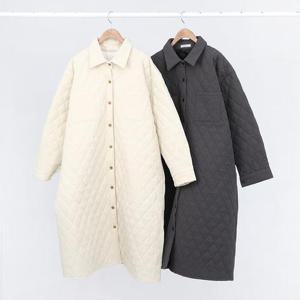 [강물처럼]빅사이즈롱자켓 Q273L412 오버다야카라패딩자켓 LY (2