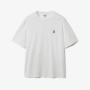 휠라반팔티 TQJ FS2RSH2105X-OWH 세일링 보트 수피마 반팔티