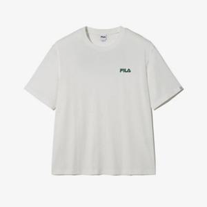 휠라반팔티 TQJ FS2RSH2103X-OWH 빅리니어 레터링 반팔티