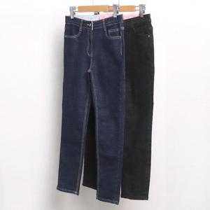 [강물처럼]빅사이즈댄디바지 6302L502 밴드일자데님팬츠 CA (316
