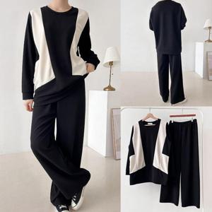 [강물처럼]위쉬몰 BS 이지옆배색바지투피스(T936H502) 빅사이즈