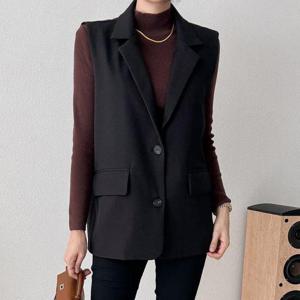 [강물처럼]아이우먼 롤리테일러드포켓조끼 BNT736M502 빅사이즈