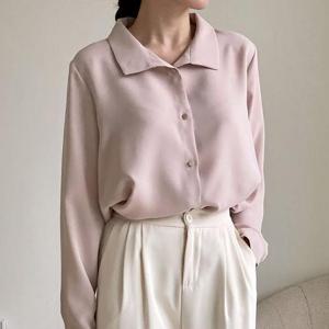 [강물처럼]아이우먼 모놀로그카라블라우스 BNT745M502 빅사이즈